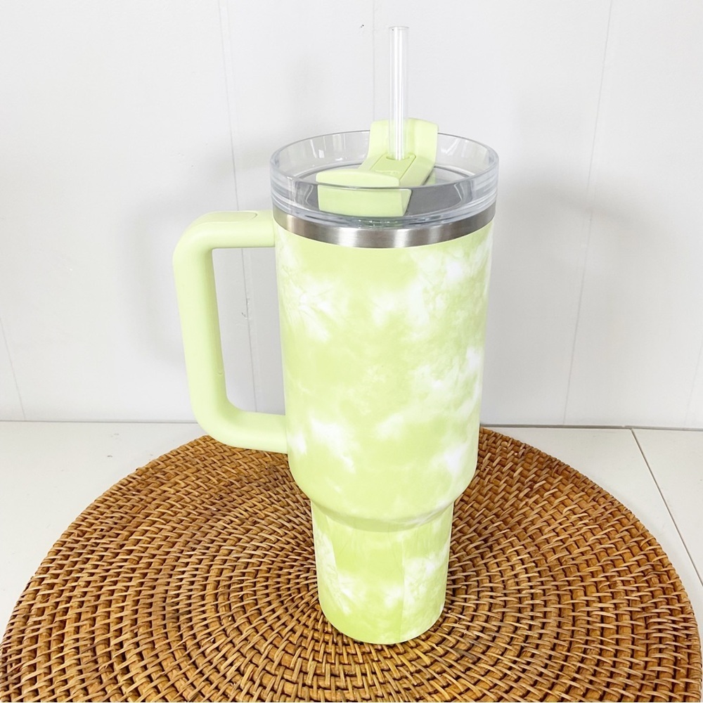 Stanley 40oz FlowState Quencher H2.0 Tumbler (Citron Tie Dye - limited edition) - Picture 2 of 4